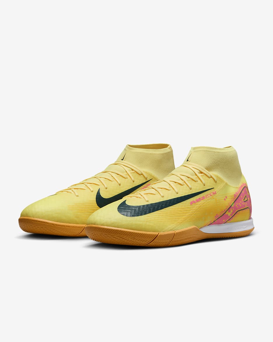 Nike Mercurial Superfly 10 Academy Kylian Mbappe IC High Top Soccer Shoes. Nike